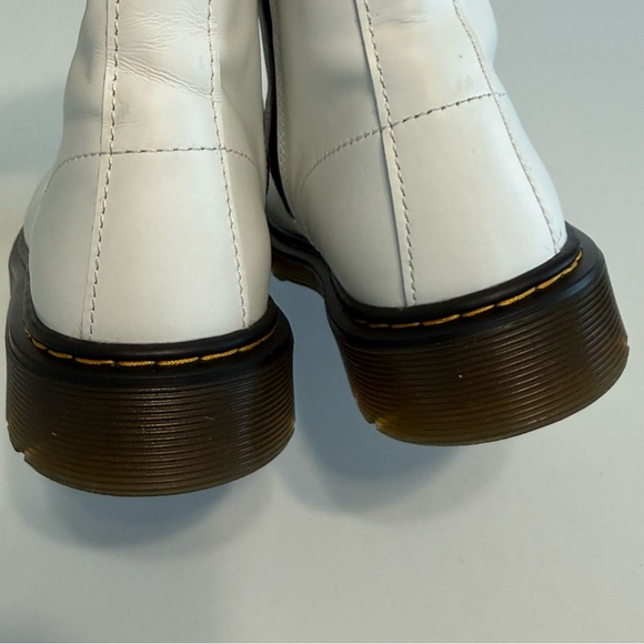 Dr. Martens 1460Y Combat Boots Women Size 6 Zipper Up Leather Bouncing Sole - Picture 8 of 14